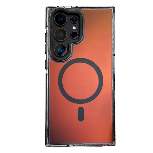 適用三星s25ultra手機殼防摔雙色訊彩鏡頭蓋支架磁吸三星S24PLUS