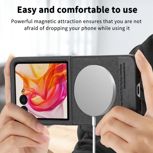 適用MOTO Razr60 Ultra手機殼磁吸簡約皮革moto Razr50保護套 適用MOTO Razr60 Ultra手機殼磁吸簡約皮革moto Razr50保護套