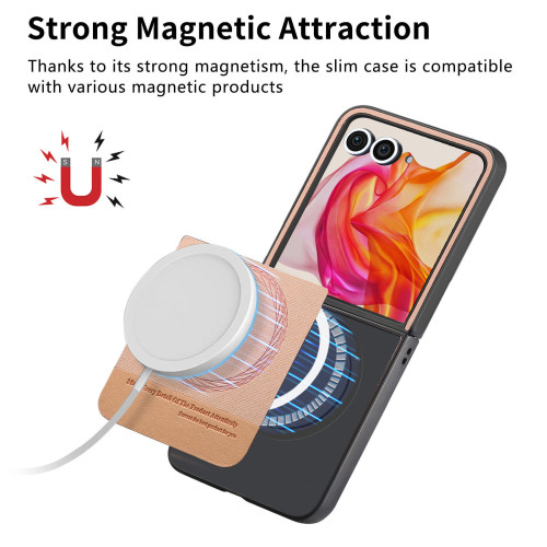 適用MOTO Razr60 Ultra手機殼磁吸簡約皮革moto Razr50保護套 適用MOTO Razr60 Ultra手機殼磁吸簡約皮革moto Razr50保護套