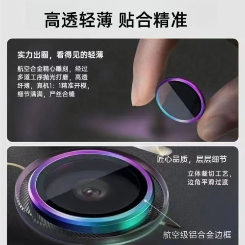 適用OPPOReno14F鋼化膜14pro透明絲印防窺貼膜金屬鷹眼透明鏡頭膜