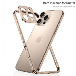 適用蘋果14promax/iPhone14邊框iphone15pro金屬海馬釦手機殼