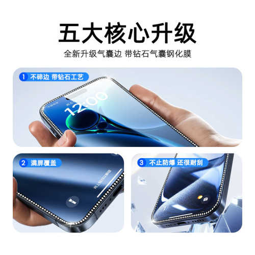 iphone16防窺鋼化膜蘋果15promax晶鑽高清膜14pro閃鑽貼膜13 適用 iphone16防窺鋼化膜蘋果15promax晶鑽高清膜14pro閃鑽貼膜13 適用