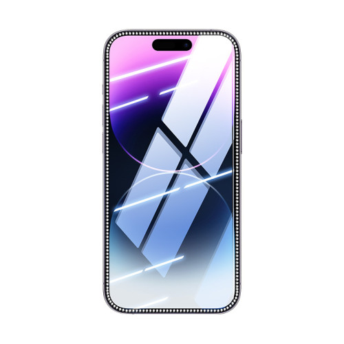 iphone16防窺鋼化膜蘋果15promax晶鑽高清膜14pro閃鑽貼膜13 適用 iphone16防窺鋼化膜蘋果15promax晶鑽高清膜14pro閃鑽貼膜13 適用