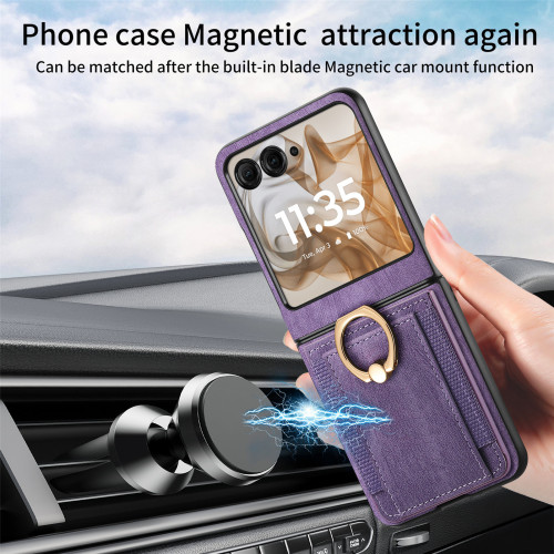 適用於摩托羅拉Razr60 Ultra手機殼插卡指環支架MOTOrazr50保護套 適用於摩托羅拉Razr60 Ultra手機殼插卡指環支架MOTOrazr50保護套