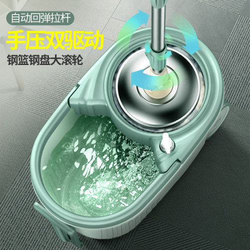 新款輪子旋轉拖把免手洗家用一拖墩布桶拖地神器自動甩懶人拖布淨