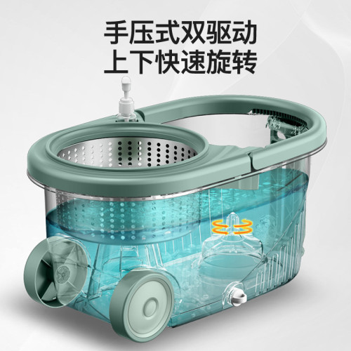 新款輪子旋轉拖把免手洗家用一拖墩布桶拖地神器自動甩懶人拖布淨