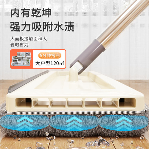 免手洗平板拖把 家用旋轉拖地神器乾溼兩用懶人吸水替換拖布百貨