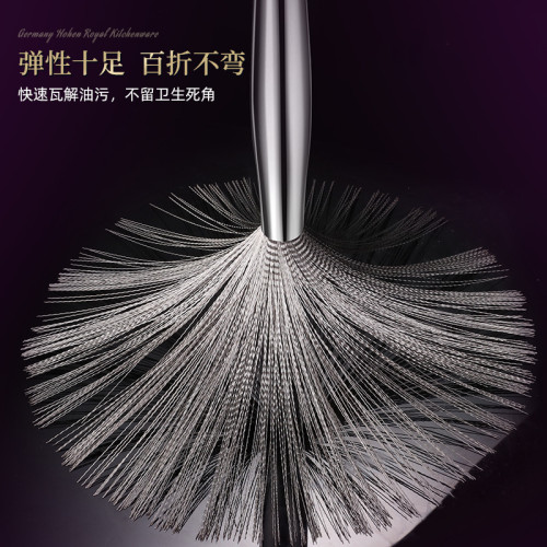 CUGF304不鏽鋼鍋刷家用易清洗不藏汙長柄刷食堂清潔廚具刷鍋神器