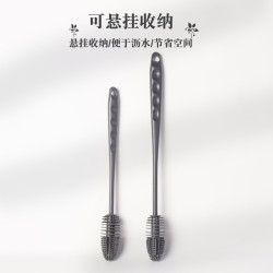玻璃杯刷矽膠長柄杯刷保溫杯奶瓶清洗刷子長柄無死角廚房清潔刷子