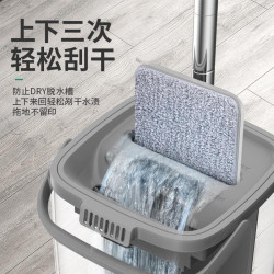 免手洗抖音拖把家用拖把桶辦公懶人平板加厚拖地神器一刮淨