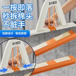索邦/Sobam升級膠棉拖把家用拖地衛生間對折海綿拖把大號懶人吸水