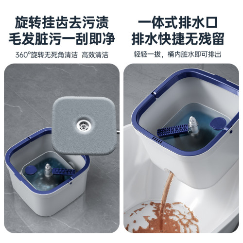 淨汙分離拖把旋轉家用拖布懶人免手洗墩布一拖淨甩乾脫水乾溼兩用