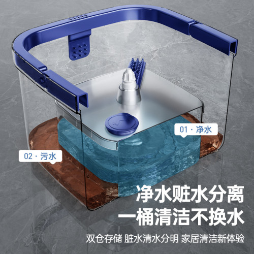 乾溼兩用旋轉拖地拖把免手洗家用墩布桶甩乾拖地自動脫水懶人拖布
