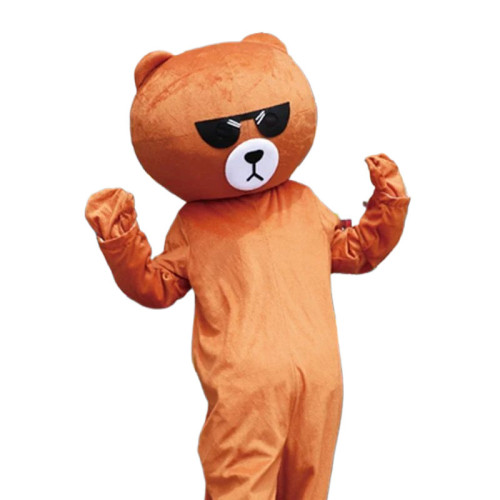 網紅熊人偶服裝布朗熊可妮兔行走玩偶cos服裝