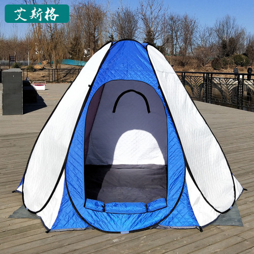 六角棉帳篷冬季保暖加棉雙人戶外釣魚帳篷露營戶外野營用品冰釣屋