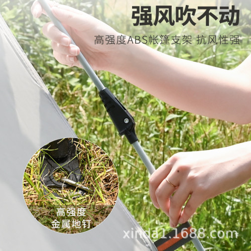 帳篷露營登山戶外全自動3-4人雙層沙灘速開騎行折曡雙人野營