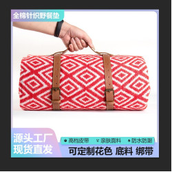 可攜式款北歐風INS戶外純棉簡約野餐墊春遊防潮墊露營地毯拍照布
