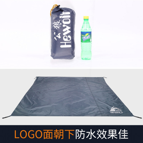 公狼戶外210D牛津布方形防潮地墊四角帳篷防摩擦耐磨帳篷地墊