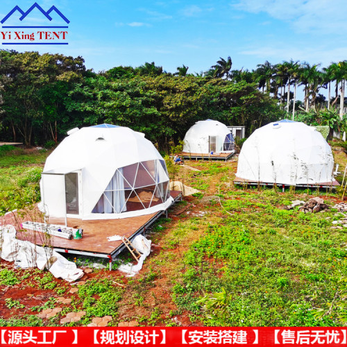 Glamping dome tent 6米直徑球形星空帳篷酒店民宿泡泡屋帶衛生間