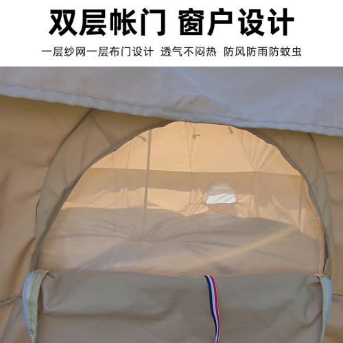 原宿戶外露營帳篷金字塔印第安防水抗風鍾型棉布氛圍蒙古包帳篷
