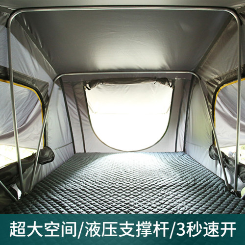 戶外帳篷露營車頂帳篷全自動速開硬頂折曡延伸款防水露營帳篷全套