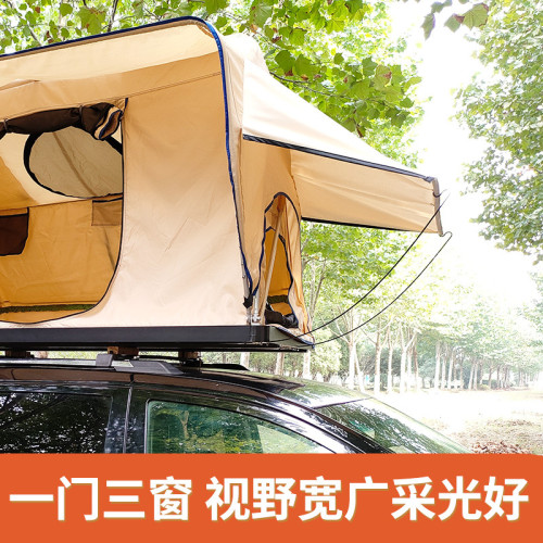 車頂帳篷戶外雙層帳篷速開頂窗設計帳篷可攜式折曡全自動防水露營