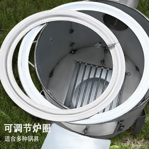 新款柴火灶家用農村柴火爐燒木柴移動灶大鍋台戶外野營爐具子地鍋