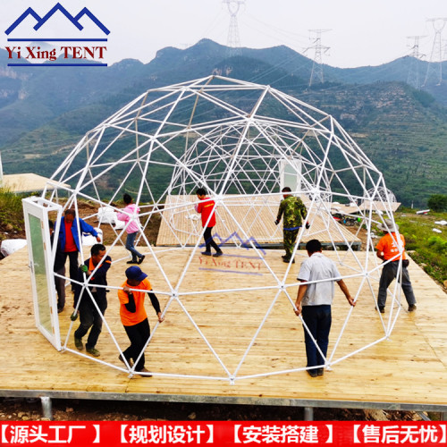 網紅營地星空帳篷酒店民宿 穹頂星空房泡泡屋 露營圓頂球形帳篷