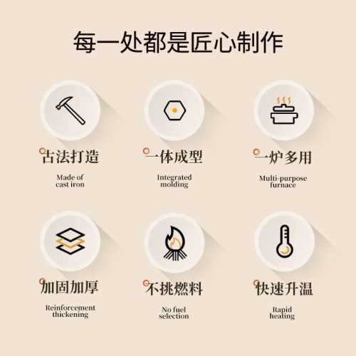 圍爐煮茶戶外室內家用露營全套可攜式燒烤爐烤火爐子取暖炭爐全套