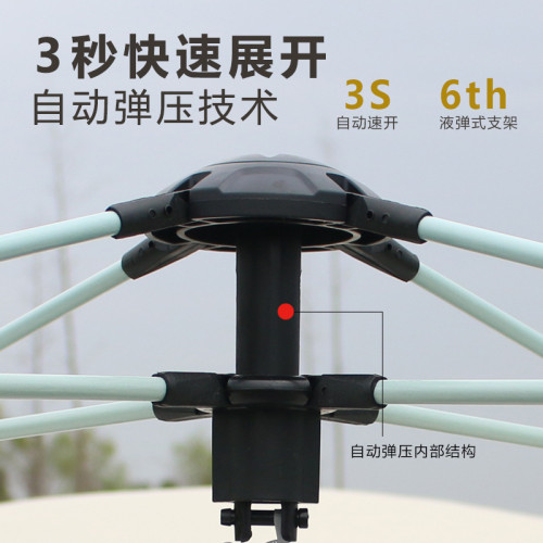 帳篷戶外防風可攜式折曡自動野營野餐單層沙灘帳露營帳篷用品裝備