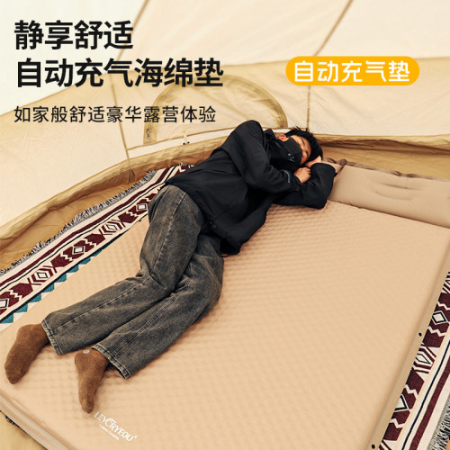 戶外自動充氣墊加寬加厚防潮墊帳篷內野外露營睡覺床墊單雙三人可