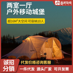 喜馬拉雅雪蓮花開帳篷戶外露營地野營防雨兩室一廳豪華別墅蒙古包