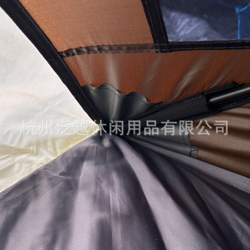 三角帳沙灘帳篷可攜式戶外露營金字塔折曡帳篷全自動三秒速開帳篷