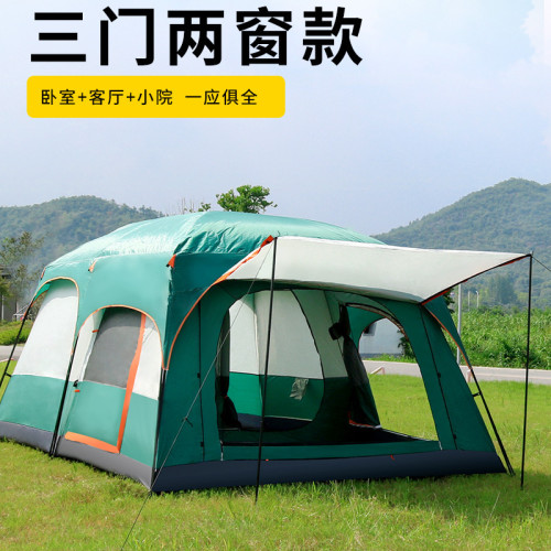 露營帳篷戶外3-4人二室一廳5-8人兩室10人大帳篷