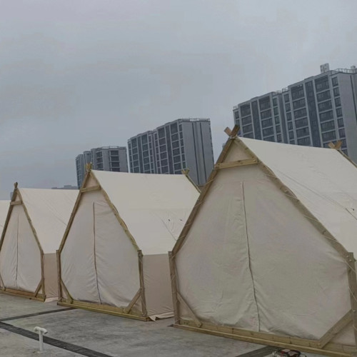 網紅戶外露營三角屋形帳篷防雨民宿景區餐飲野餐燒烤星空火鍋