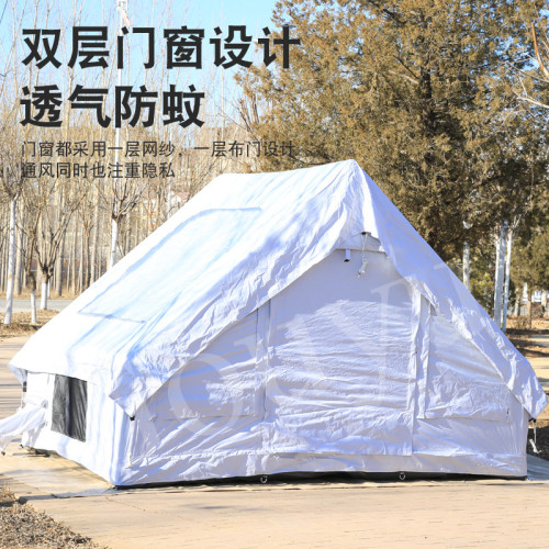 戶外充氣帳篷一體式可攜式野外野營防雨精緻露營免搭建