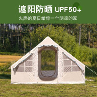 充氣帳篷戶外過夜6.3平牛津布野營防雨精緻露營用品裝備