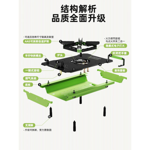 爐子戶外氣爐具火爐露營炊具瓦斯爐城市出逃X-Power桌面爐
