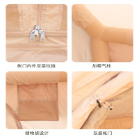 充氣帳篷戶外野營過夜防雨加厚露營大型加厚小屋6.3平