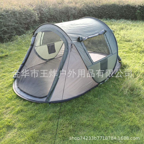 自動手拋速開帳篷室內兒童帳篷露營野營防風防雨防曬帳篷