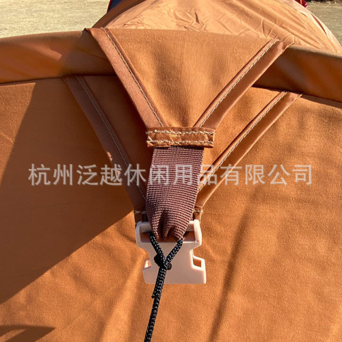 中東鋼絲船型帳篷折曡可攜式棉布帳篷全自動一秒速開手拋帳篷