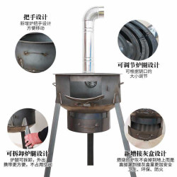 鍋台子地移動新款鍋柴火爐戶外木柴柴火灶燒農村灶大家用野營爐具