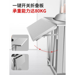 柴火灶農村家用新型無煙加厚不鏽鋼移動戶外節能土灶台燒木柴爐子