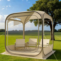 PVC透明帳篷戶外露營360度全景觀賽帳篷 可攜式速搭泡泡屋