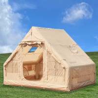 充氣帳篷戶外露營屋房式防雨保暖加厚秋冬季野營過夜小屋全套裝備