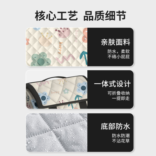 新款野餐墊防潮墊加厚防水可攜式戶外露營野營沙灘草地野炊春遊墊子