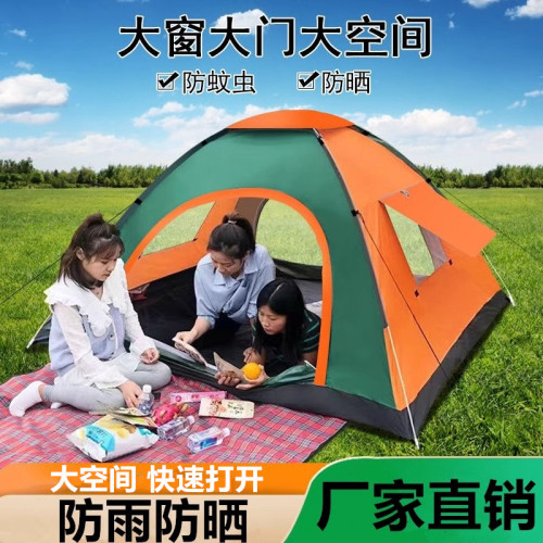帳篷戶外全自動防雨單雙人家用防曬防蟲室內床上保暖成人兒童露營