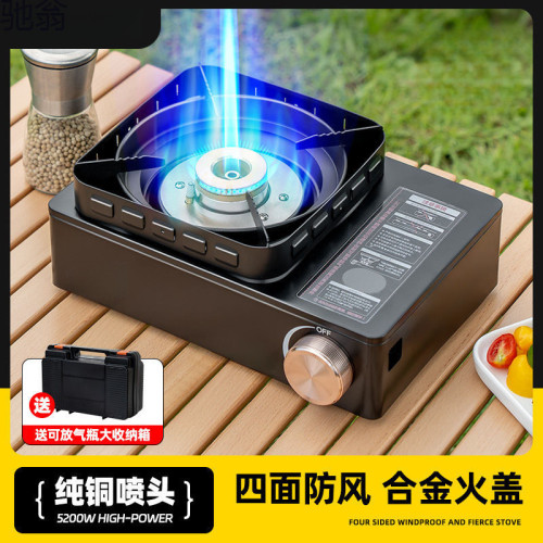 j8可攜式防風大功率卡式爐戶外卡磁爐猛火大瓦斯爐新款火力擺攤g3