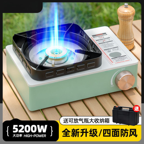 j8可攜式防風大功率卡式爐戶外卡磁爐猛火大瓦斯爐新款火力擺攤g3