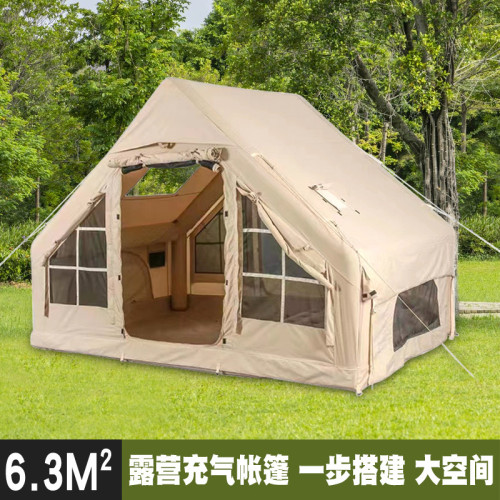 eAr充氣帳篷戶外6.3高級全套露營防風防雨遮陽冬暖家庭可攜式簡星空